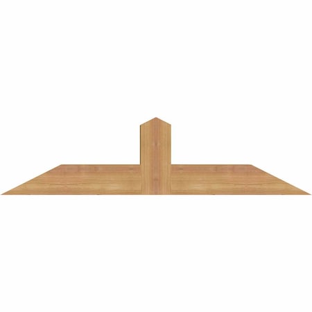 Ekena Millwork Portland Smooth Timber Gable Bracket, Western Red Cedar, 36"W x 9"H x 3 1/2"D x 3 1/2"F, 6/12 Pitch GBW036X09X0404POR00SWR